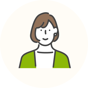 茶髪の女性のアイコン
